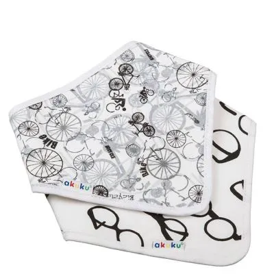 Akuku seilinukai-kaklaskarės 2 vnt. DVIRAČIAI/AKINIAI, A1474 - Seilinukai ir kaklaskarės