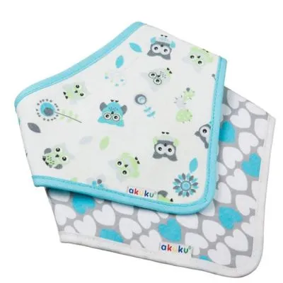 Akuku seilinukai-kaklaskarės 2 vnt. PELĖDOS, ŠIRDELĖS, A1471 - Seilinukai ir kaklaskarės