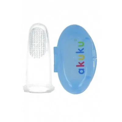 Akuku silikoninis dantų šepetėlis su dėžute, A0263 - Higienos prekės