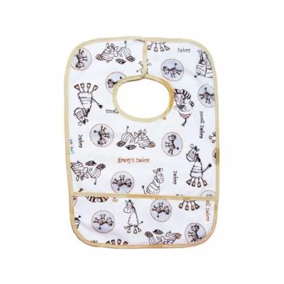 Akuku seilinukas su užsegimu, įvairių spalvų, 28x23cm., A1360 - Seilinukai ir kaklaskarės