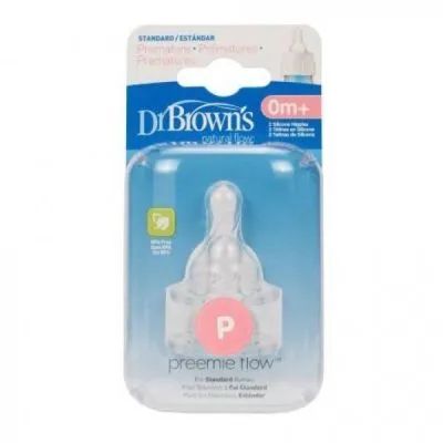 DR.BROWNS žindukai silikoniniai neišnešiotiems kūdikiams 2 vnt.