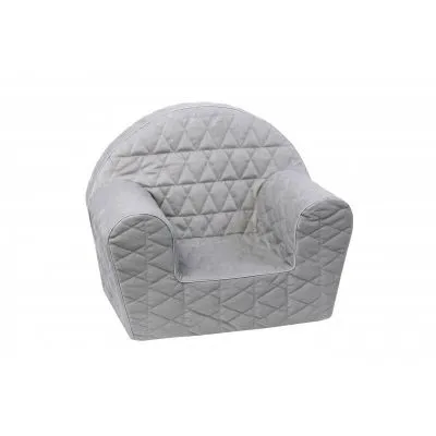 Pilkas dygsniuotas foteliukas