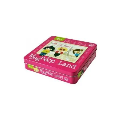 Magnetic Land magnetukų rinkinys „Lilė Paryžiuje“ 4+