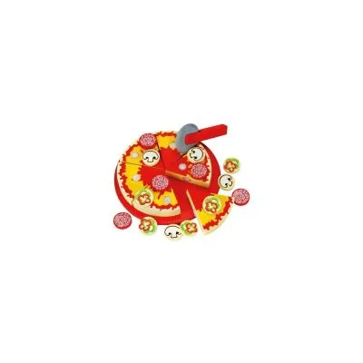 Medinė pjaustoma pica su priedais