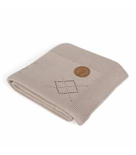 Cebababy pledas megztas 90x90 rudas