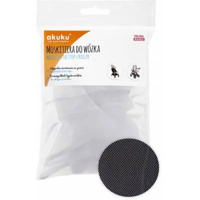 Akuku universalus tinklelis nuo vabzdžių vežimėliui, A0445-WHITE - Vežimėlių lopšiai, vokeliai, rankinės ir priedai