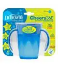 Gertuvē Dr. Brown's CHEERS 360 (no 6 mēn.) 200ml, zila