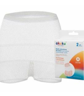 Akuku daugkartinės tinklinės kelnaitės po gimdymo, dydis - XL, 2 vnt. А0235