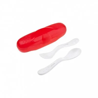 Akuku stalo įrankiai su dėžute RED/WHITE, A0435 - Maisto laikymo indeliai ir įrankiai