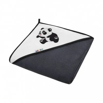 Akuku rankšluostis su gobtuvu 100x100cm., A1251-PANDA - Rankšluosčiai