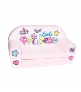Rožinė vaikiška sofa - "Mažoji princesė"