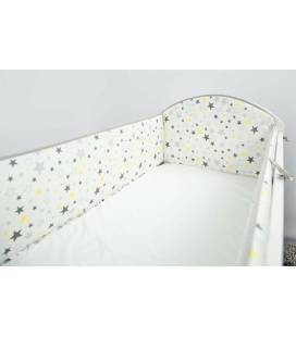 Ankras 360 cm. apsaugėlės lovytei "Stars", Pilka