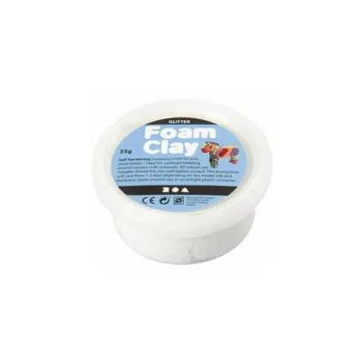 Burbulinis modelinas - baltas blizgus 35 gr