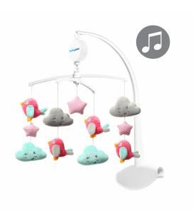 BabyOno muzikinė karuselė paukščiukai ir debesėliai
