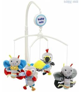 Muzikinė karuselė Baby mix, 475M, drugeliai ir paukščiai