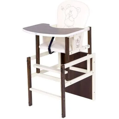 Maitinimo kėdutė Drewex meškiukas su drugeliu, ruda-balta