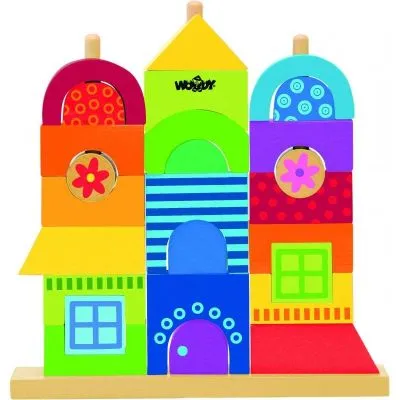 Medinis kaladėlių namas, 2+