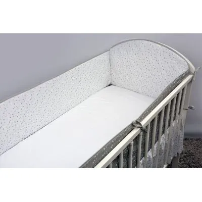 Ankras 360 cm. apsaugėlės lovytei "Žvaigždutės", Pilka