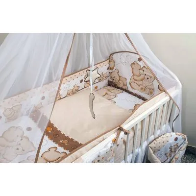 Ankras 360 cm. apsaugėlės lovytei "Meškiukai", Ruda