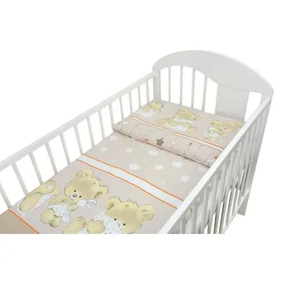 120/90 cm. Ankras 2 dalių patalynės užvalkalų komplektas "Mika", Ruda