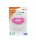 Akuku silikoninis dantų šepetėlis su dėžute, A0265-PINK