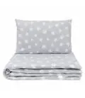 MamoTato gultas veļa 2 d. zvaigznītes, pelēka, krāsota,