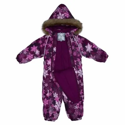 Kombinezonas KEIRA, Burgundy Pattern, 62 - 74 cm.