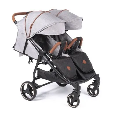 Vežimėlis dvynukams Coletto Enzo Twin, Grey