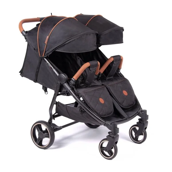Vežimėlis dvynukams Coletto Enzo Twin, Black