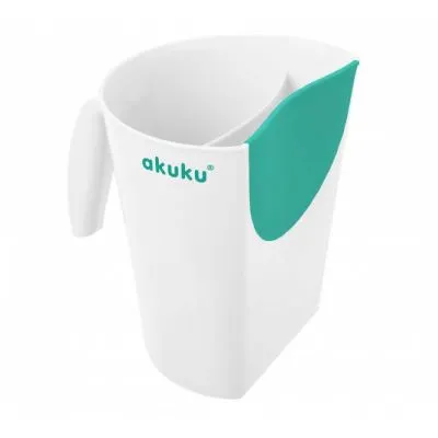 Akuku puodelis galvai skalauti, A0430-WHITE/TURQUOISE - Higienos prekės