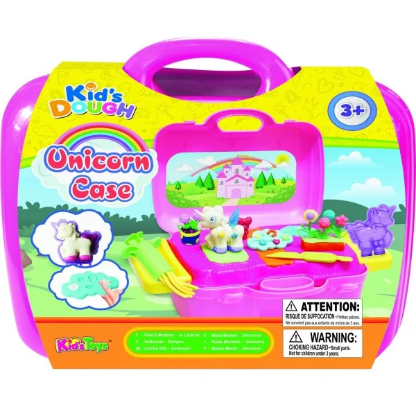 Kid's DOUGH modelīna/plastilīna komplekts kastē Unicorn Case, 11312