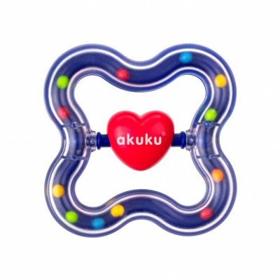 Akuku barškutis kramtukas ŠIRDELĖ, A0463