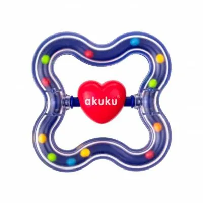 Akuku barškutis kramtukas ŠIRDELĖ, A0463 - Barškučiai