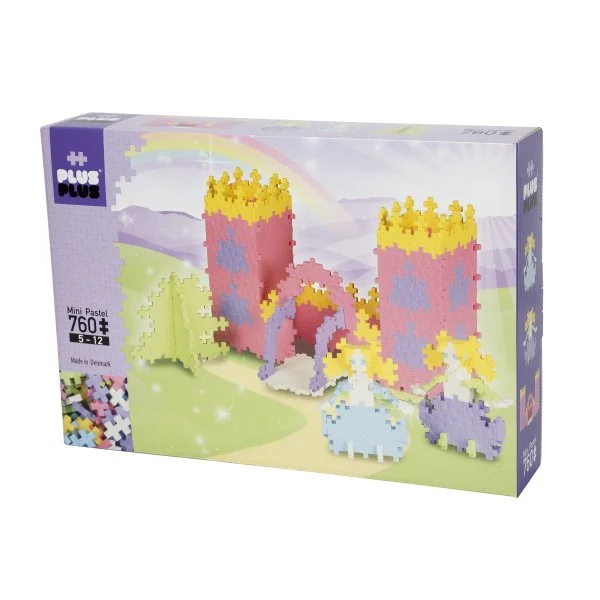 Plus Plus konstruktors, Rozā pils, Mini pasteļi 760