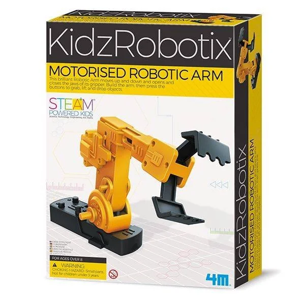 Mokslinis rinkinys 4M KIDZ ROBOTIX ROBOTIC ARM, 00-03413