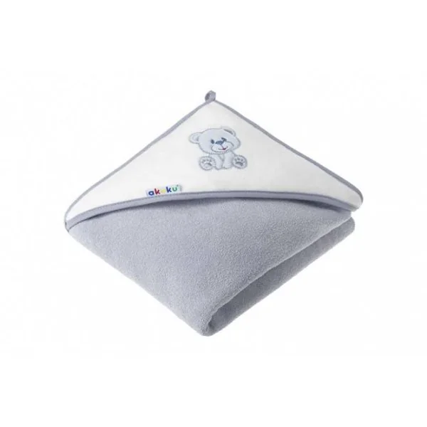 Akuku dvieļu ar kapuci 100x100cm Lācītis, A1258