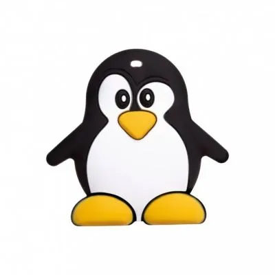 Akuku silikoninis kramtukas PENGUIN, A0466 - Čiulptukai ir kramtukai
