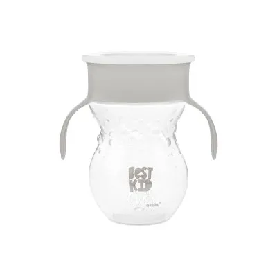 Akuku neišsiliejanti gertuvė 360°, 270 ml su dviem rankenėlėmis, A0010 - Vaikiškos gertuvės