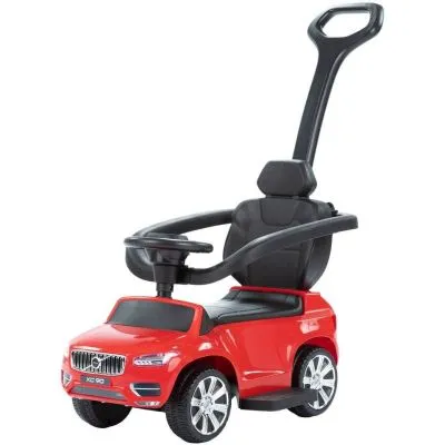 PASPIRIAMA MAŠINĖLĖ SU STUMIMO RANKENA"VOLVO XC90 DK-P02P", RAUDONA