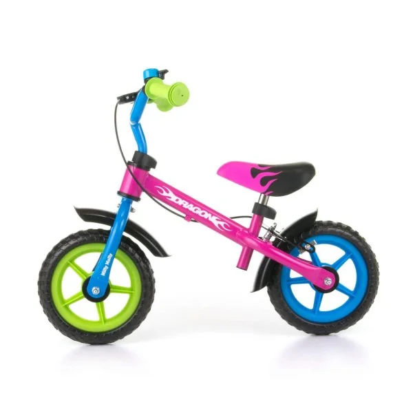 Balansinis dviratis Milly Mally Dragon su stabdžiais, Multicolor