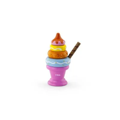 Medinių kaladėlių ledų kokteilis Viga, rožinis, 51321 - Virtuvės reikmenys ir maistas