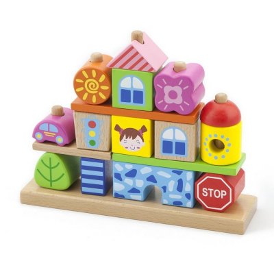 Viga kaladėlių rinkinys "Miestas", 50043Vg