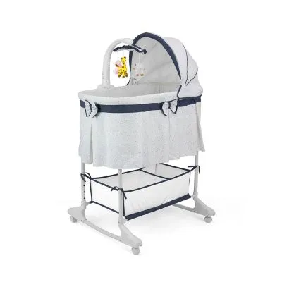 Milly Mally Lopšys Sweet Melody 4in1, Simple Gray - Lopšiukai ir gultukai