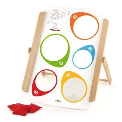 Viga medinis žaidimas su maišeliais, 50667 - Stalo žaidimai