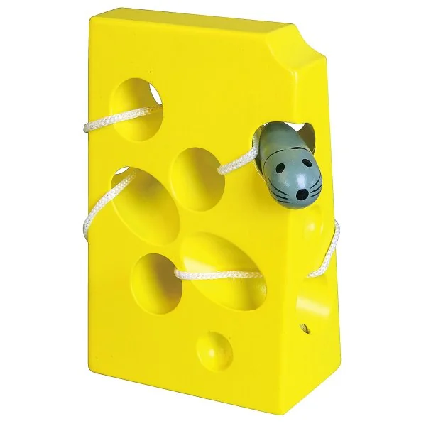 Viga veriamas medinis žaislas "Pelė ir sūris", 56281