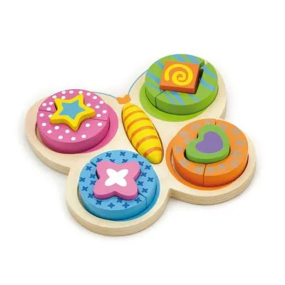 Viga dėlionė "Drugelis", 59924