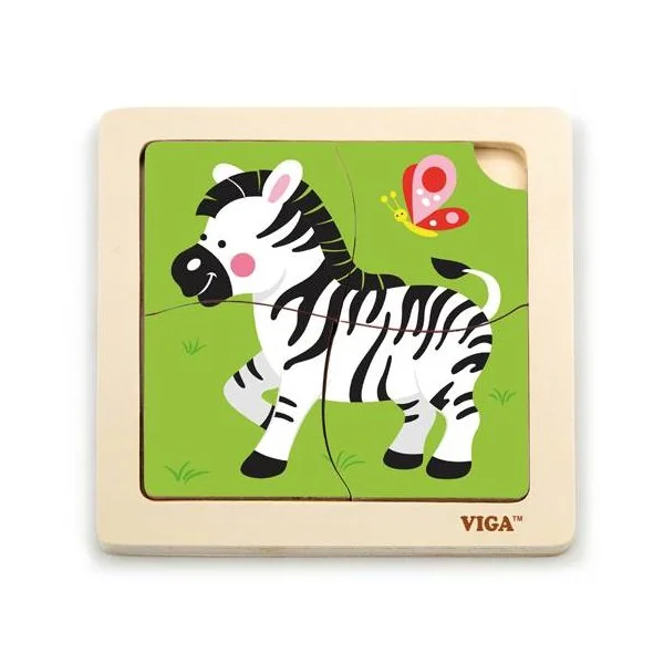 Viga medinė dėlionė "Zebras", 51317