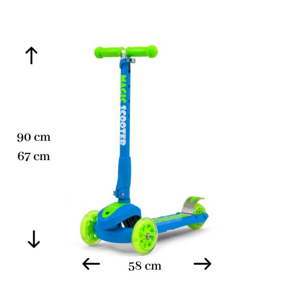 Paspirtukas Milly Mally Magic, Blue-Green