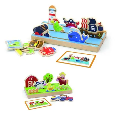 Viga dvigubas edukacinis žaidimas, 50183 - Dėlionės