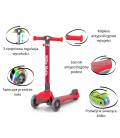 Milly Mally Triratis Paspirtukas Boogie, Red